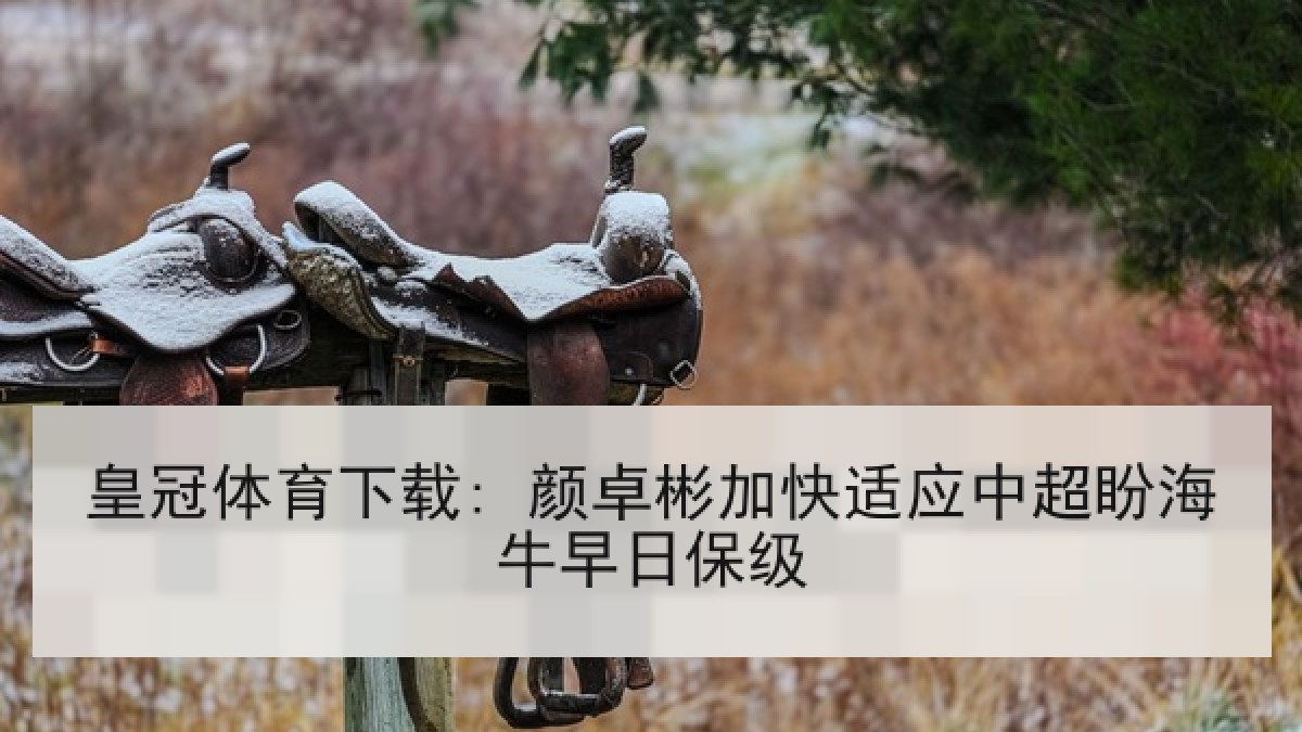 皇冠体育下载: 颜卓彬加快适应中超盼海牛早日保级